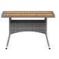 vidaXL Set de comedor jardín 5 pzas ratán sintético madera acacia gris vidaXL Set de comedor jardín 5 pzas ratán sintético madera acacia gris