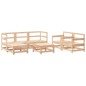 vidaXL Juego de muebles de jardín 7 piezas madera maciza de pino vidaXL Juego de muebles de jardín 7 piezas madera maciza de pino