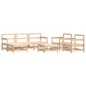 vidaXL Juego de muebles de jardín 7 piezas madera maciza de pino vidaXL Juego de muebles de jardín 7 piezas madera maciza de pino