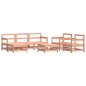 vidaXL Juego de muebles de jardín 7 pzas madera maciza abeto Douglas