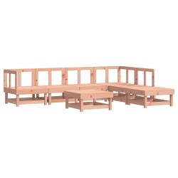 vidaXL Juego de muebles de jardín 7 pzas madera maciza abeto Douglas