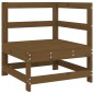 vidaXL Juego de muebles jardín 4 pzas madera maciza pino marrón miel vidaXL Juego de muebles jardín 4 pzas madera maciza pino marrón miel