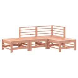 vidaXL Juego de muebles de jardín 4 pzas madera maciza abeto Douglas