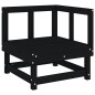vidaXL Juego de sofás de jardín 5 piezas madera maciza de pino negro vidaXL Juego de sofás de jardín 5 piezas madera maciza de pino negro