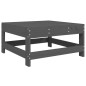 vidaXL Mesa y taburetes altos jardín 6 pzas madera maciza de pino gris vidaXL Mesa y taburetes altos jardín 6 pzas madera maciza de pino gris
