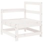 vidaXL Juego de sofás de jardín 5 piezas madera maciza de pino blanco vidaXL Juego de sofás de jardín 5 piezas madera maciza de pino blanco