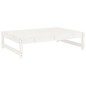 vidaXL Juego de sofás de jardín 5 piezas madera maciza de pino blanco vidaXL Juego de sofás de jardín 5 piezas madera maciza de pino blanco