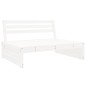vidaXL Juego de muebles de jardín 4 pzas madera maciza de pino blanco vidaXL Juego de muebles de jardín 4 pzas madera maciza de pino blanco