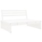 vidaXL Juego de muebles de jardín 6 piezas madera maciza pino blanco vidaXL Juego de muebles de jardín 6 piezas madera maciza pino blanco