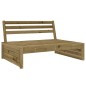 vidaXL Juego de sofás de jardín 5 piezas madera de pino impregnada