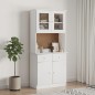 vidaXL Aparador alto ALTA madera maciza de pino blanco 77x35x165 cm vidaXL Aparador alto ALTA madera maciza de pino blanco 77x35x165 cm