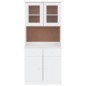 vidaXL Aparador alto ALTA madera maciza de pino blanco 77x35x165 cm vidaXL Aparador alto ALTA madera maciza de pino blanco 77x35x165 cm