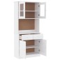 vidaXL Aparador alto ALTA madera maciza de pino blanco 77x35x165 cm vidaXL Aparador alto ALTA madera maciza de pino blanco 77x35x165 cm