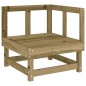vidaXL Juego de sofás de jardín 5 piezas madera de pino impregnada vidaXL Juego de sofás de jardín 5 piezas madera de pino impregnada