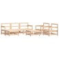 vidaXL Juego de muebles de jardín 7 piezas madera maciza de pino vidaXL Juego de muebles de jardín 7 piezas madera maciza de pino