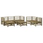 vidaXL Juego de muebles de jardín 7 pzas madera de pino impregnada vidaXL Juego de muebles de jardín 7 pzas madera de pino impregnada