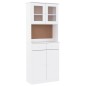 vidaXL Aparador alto ALTA madera maciza de pino blanco 77x35x188 cm vidaXL Aparador alto ALTA madera maciza de pino blanco 77x35x188 cm