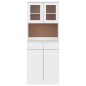 vidaXL Aparador alto ALTA madera maciza de pino blanco 77x35x188 cm vidaXL Aparador alto ALTA madera maciza de pino blanco 77x35x188 cm