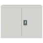 vidaXL Armario archivador de acero gris claro 90x40x110 cm