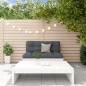 vidaXL Juego de muebles de jardín 2 piezas madera maciza pino blanco vidaXL Juego de muebles de jardín 2 piezas madera maciza pino blanco