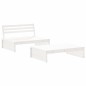 vidaXL Juego de muebles de jardín 2 piezas madera maciza pino blanco vidaXL Juego de muebles de jardín 2 piezas madera maciza pino blanco