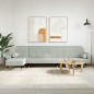 vidaXL Sofá cama en forma de L terciopelo gris claro 271x140x70 cm vidaXL Sofá cama en forma de L terciopelo gris claro 271x140x70 cm