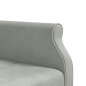 vidaXL Sofá cama en forma de L terciopelo gris claro 271x140x70 cm vidaXL Sofá cama en forma de L terciopelo gris claro 271x140x70 cm