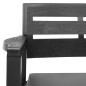 vidaXL Juego de muebles de jardín 4 piezas plástico gris antracita vidaXL Juego de muebles de jardín 4 piezas plástico gris antracita