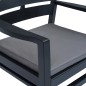 vidaXL Juego de muebles de jardín 4 piezas plástico gris antracita vidaXL Juego de muebles de jardín 4 piezas plástico gris antracita