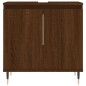 vidaXL Set de muebles de baño 3 pzas madera contrachapada roble marrón vidaXL Set de muebles de baño 3 pzas madera contrachapada roble marrón