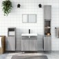 vidaXL Set de muebles de baño 3 pzas madera contrachapada gris sonoma vidaXL Set de muebles de baño 3 pzas madera contrachapada gris sonoma