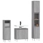 vidaXL Set de muebles de baño 3 pzas madera contrachapada gris sonoma vidaXL Set de muebles de baño 3 pzas madera contrachapada gris sonoma