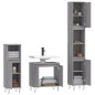 vidaXL Set de muebles de baño 3 pzas madera contrachapada gris sonoma vidaXL Set de muebles de baño 3 pzas madera contrachapada gris sonoma