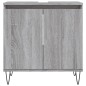vidaXL Set de muebles de baño 3 pzas madera contrachapada gris sonoma vidaXL Set de muebles de baño 3 pzas madera contrachapada gris sonoma