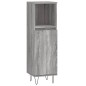 vidaXL Set de muebles de baño 3 pzas madera contrachapada gris sonoma vidaXL Set de muebles de baño 3 pzas madera contrachapada gris sonoma