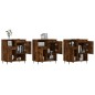 vidaXL Aparadores 3 uds madera contrachapada roble ahumado vidaXL Aparadores 3 uds madera contrachapada roble ahumado