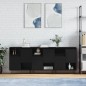 vidaXL Aparadores 3 uds madera contrachapada negro vidaXL Aparadores 3 uds madera contrachapada negro