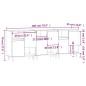vidaXL Aparadores 3 uds madera contrachapada negro vidaXL Aparadores 3 uds madera contrachapada negro