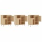 vidaXL Aparadores 3 uds madera contrachapada color roble sonoma vidaXL Aparadores 3 uds madera contrachapada color roble sonoma
