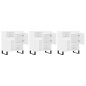 vidaXL Aparadores 3 uds madera contrachapada blanco brillo vidaXL Aparadores 3 uds madera contrachapada blanco brillo