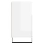 vidaXL Aparadores 3 uds madera contrachapada blanco brillo vidaXL Aparadores 3 uds madera contrachapada blanco brillo