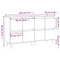 vidaXL Aparadores 2 uds madera contrachapada roble ahumado vidaXL Aparadores 2 uds madera contrachapada roble ahumado
