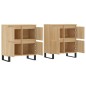 vidaXL Aparadores 2 piezas madera contrachapada color roble sonoma vidaXL Aparadores 2 piezas madera contrachapada color roble sonoma