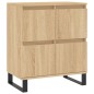 vidaXL Aparadores 2 piezas madera contrachapada color roble sonoma vidaXL Aparadores 2 piezas madera contrachapada color roble sonoma