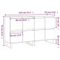 vidaXL Aparadores 2 piezas madera contrachapada roble ahumado vidaXL Aparadores 2 piezas madera contrachapada roble ahumado