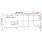 vidaXL Aparadores 3 uds madera contrachapada blanco brillo vidaXL Aparadores 3 uds madera contrachapada blanco brillo