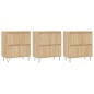 vidaXL Aparadores 3 uds madera contrachapada color roble sonoma vidaXL Aparadores 3 uds madera contrachapada color roble sonoma