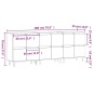 vidaXL Aparadores 3 uds madera contrachapada color roble sonoma vidaXL Aparadores 3 uds madera contrachapada color roble sonoma