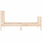 vidaXL Estructura de cama con cabecero madera maciza 100x200 cm vidaXL Estructura de cama con cabecero madera maciza 100x200 cm