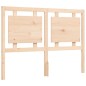 vidaXL Estructura de cama de matrimonio con cabecero madera maciza